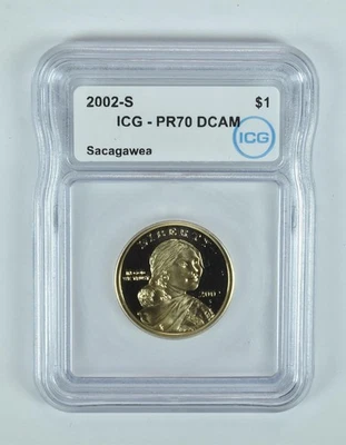 2002-S Sacagawea $1 PR70 DCAM ICG *9532 - Image 1 of 4