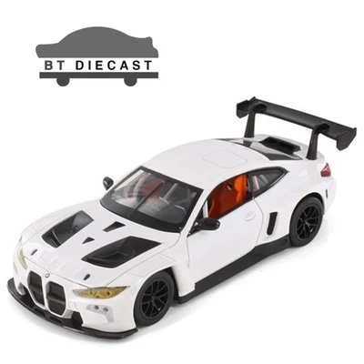 MOTORMAX BMW M4 GT3 COUPE 1/24 DIECAST MODEL CAR WHITE 79390 - Image 1 of 2