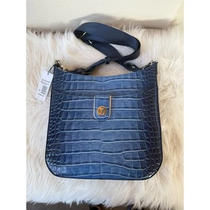 Bolso Bandolera Brahmin Melbourne Collection Azul Celestial Leia Minorista 335.00 - Imagen 1 de 2