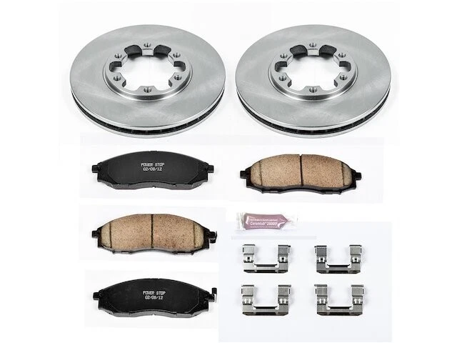 Kit de pastillas de freno delanteras y rotor para Nissan Xterra 2000-2004 2001 2002 2003 XV373KW Foto 1 de 1