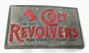 Hebilla de cinturón de revólveres Colt vintage | El brazo derecho del mundo | Pintado - Imagen 1 de 6
