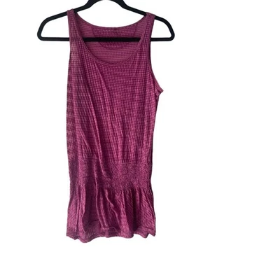 Prana Women's Size Small Pink Burnout Swimming Suit Cover Dress - Image 1 of 4