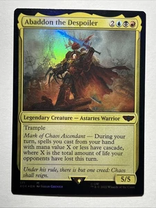 1x Abaddon the Despoiler - LP, English Universes Beyond: Warhammer 40 - Imagen 1 de 8