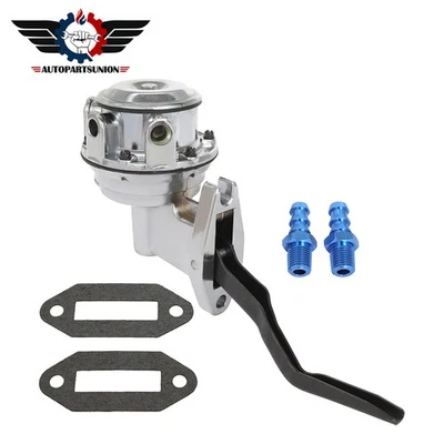 Bomba de combustible cromada de alto volumen para Ford 351C Cleveland 351M 400M 8 PSI 80 GPH Foto 1 de 4