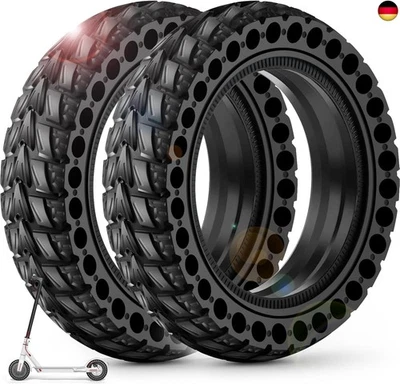 BANGTING 2PCS 50/75-6.1 E Scooter Solid Reifen, 8.5x2 zoll Vollgummireifen, 8