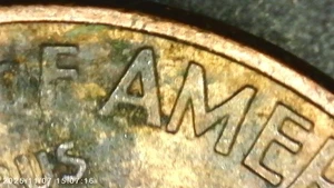 1999 LINCOLN MEMORIAL ONE CENT (WIDE "AM") (STRIKE THROUGH LINCOLN BEARD) - Picture 1 of 2
