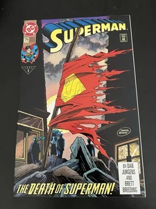 🔑 SUPERMAN #75 High Grade (1993 DC Comics) Iconic Death of Superman Doomsday - Picture 1 of 2
