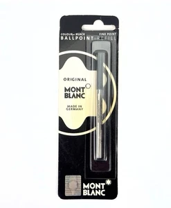 100% ORIGINAL MONT BLANC Ballpoint Refills Fine Point Black Ink #15151 1PK - Picture 1 of 2
