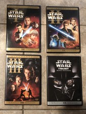 Star Wars Prequel Trilogy DVDs Set Episode I II III Saga 1 2 3 + Story Bonus DVD
