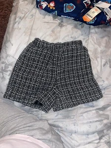 Kids Dress Shorts Tweed Herringbone Wool Gray Girls Size 130( US6-7) - Picture 1 of 9