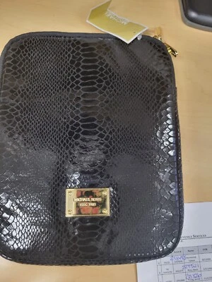 Michael Kors eel skin tablet case, NWT, Black - Image 1 of 4