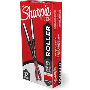12- Rollerball SHARPIE Rollerball ROJO Rotuladores Punta de Flecha 0.7mm Líneas Negritas - Imagen 1 de 9