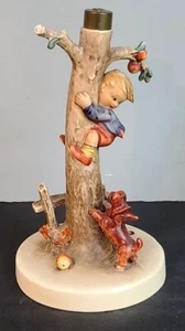 GOEBEL HUMMEL LAMP BASE, 44/A, CULPRITS TMK3 Dog Chasing Boy Up Tree 9" Tall - Picture 1 of 3