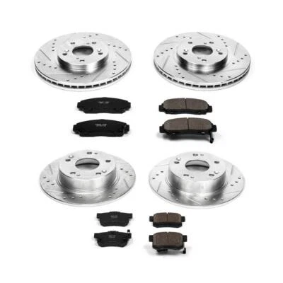 PowerStop Disc Brake Kit - Front and Rear - Fits Acura TSX 2004-2008, Honda Acco - Изображение 1 из 4