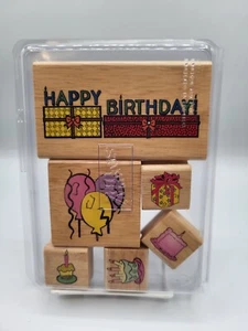 Set di francobolli Stampin Up regali torta buon compleanno - Foto 1 di 4