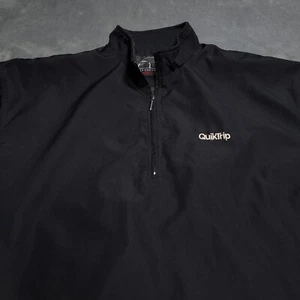 Quicktrip Stormtech Performance Jacket Large Black Long Sleeve Full Zip Rain USA - Picture 1 of 9