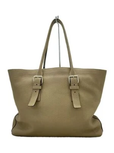 LOUIS VUITTON Tote Bag Hippo Voyage Cuire Taurillon Beige Leather Used - Picture 1 of 8