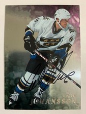 1998-99 Be A Player BAP Signature Series Autographs Calle Johansson Auto #297