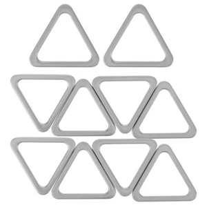 10 Pcs Dreieck Schnallenbeutelzubehör Dreieckförmige Verschlüsse - Imagen 1 de 12