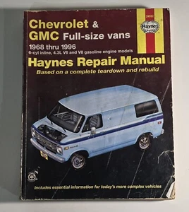 Haynes 24080 Repair Manual For 1968-1996 Chevrolet & GMC Full Size Vans - Picture 1 of 2