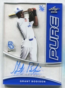 2015 LEAF PURE GRANT BODISON AUTOGRAPH SERIAL 7/15 - Picture 1 of 1