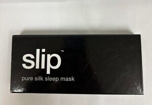 Masque de sommeil en soie pure à enfiler noir (neuf boîte ouverte)