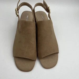 Lands End women’s sandals With Heel sling mule Soft Hazelnut Size 7 - Picture 1 of 9