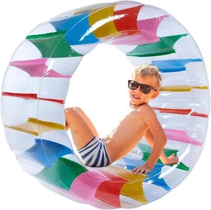 Giant Inflatable Wheel Roller 43" Colorful Water Wheel Swimming Pool Roller Toy - Picture 1 of 9