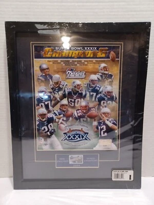 Imagen enmarcada del equipo del Super Bowl de los New England Patriots Foto 1 de 3