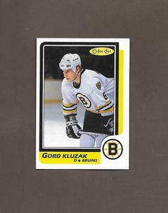1986-87 OPC 54 Gord Kluzak BRUINS O Pee Chee High Grade Hockey