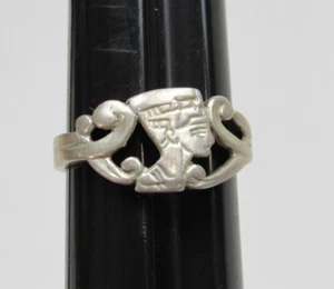 Vintage Sterlingsilber Pharao Egyption Revival Ring Größe 8,25 - Bild 1 von 7