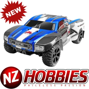 REDCAT Blackout SC RC Truck 4WD 1:10 Brushed Electric Short Course Truck (BLUE) - Picture 1 of 14