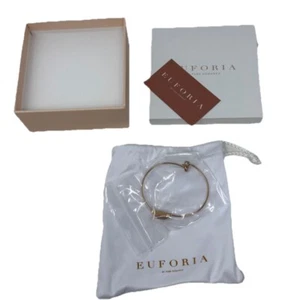 Euforia By Pure Romance Athena Rose Quartz Bracelet- S/M 18k Rose Gold Plating - Picture 1 of 5