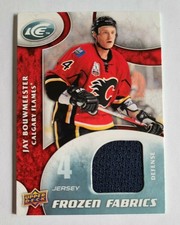 2009-10 Upper Deck Ice Jay Bouwmeester Calgary Flames - Jersey BLACK