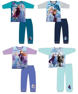 Disney Official Frozen 2 Girls Pyjamas Anna & Elsa Pjs Age 18 months to 10 Years - Picture 1 of 6