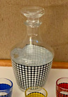Vintage Verrerie D'Arques France Liquor decanter with 6 shot glasses - open box