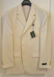 RALPH LAUREN HERREN OFF WHITE BLAZER / JACKE GR 42 LANG NEU MIT ETIKETT - Bild 1 von 5
