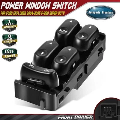 Interruptor de ventana eléctrica delantero izquierdo para Ford F-250 F-350 Super Duty 2005-2007 Mercury Foto 1 de 4
