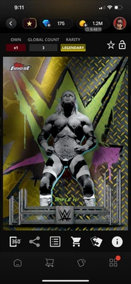 DIGITAL Topps WWE Slam Finest 25 Triple H LE Gold Uncommon 25cc - Image 1 of 2