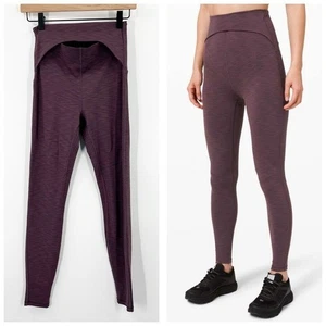 Lululemon Power Within Super High-Rise Pant 28" Size Women's 6 Black Currant - Picture 1 of 14