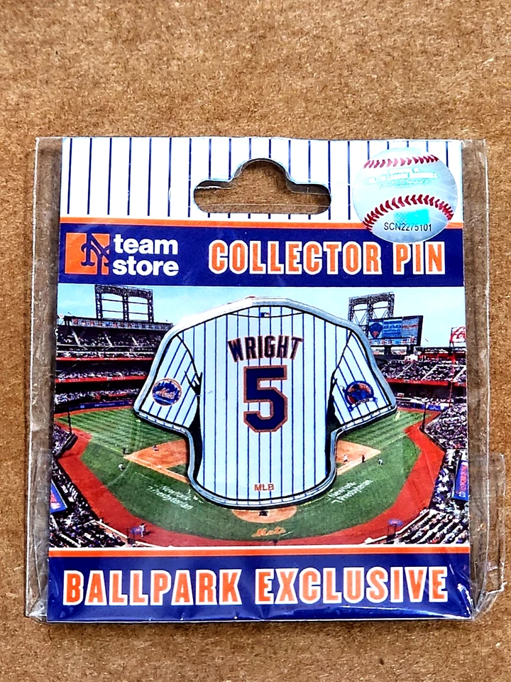 New York Mets David Wright #5 Jersey Number Retirement Pin Citi Field Captain - Image 1 of 1