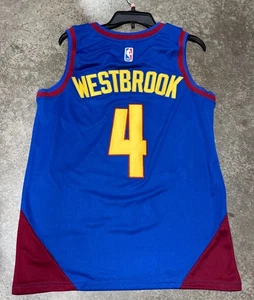 Jersey Denver Nuggets Russell Westbrook 4 azul real - Imagen 1 de 2