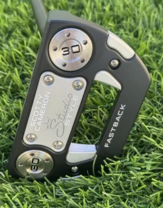 NEW! Black Custom Fastback Studio Style - SCS FACE - Scotty Cameron w/ HC & Grip - Picture 1 of 12