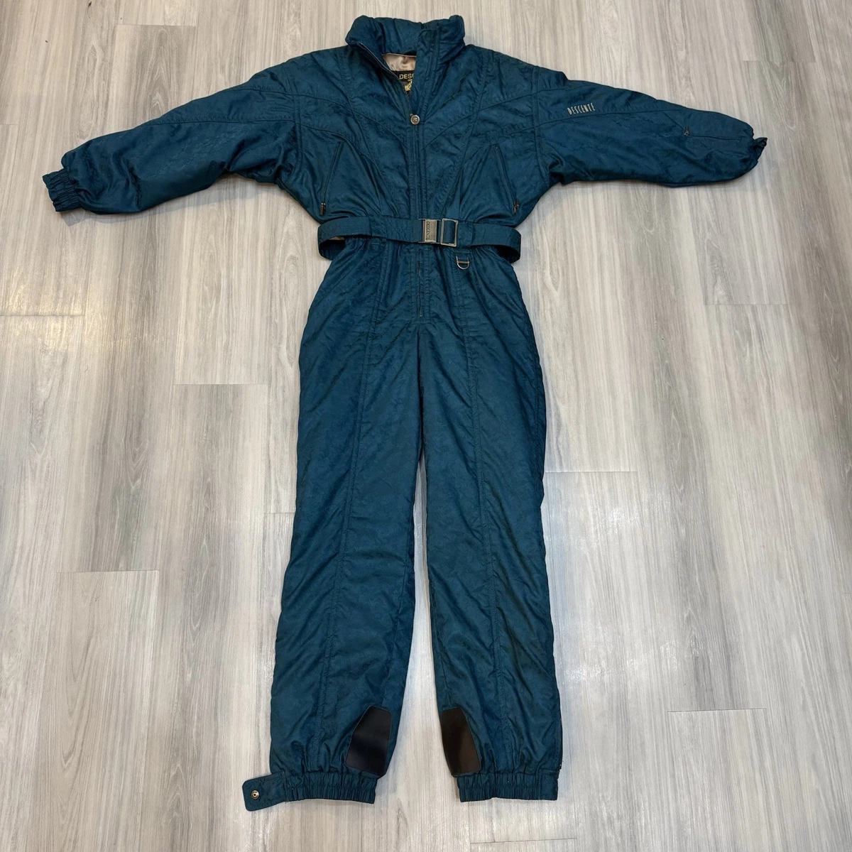 スキー DESCENTE vintage ski suits Descente Ski Suit One Piece Snowsuit Snow Bib Vintage 90s FDX