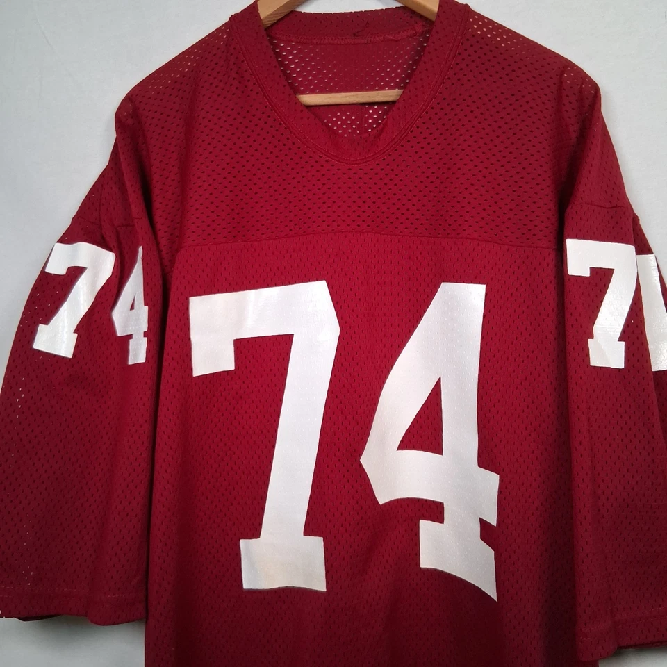 Camiseta deportiva vintage MacGregor tejida en arena para hombre XL malla granate #74 Foto 1 de 4