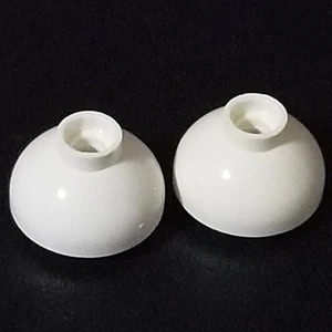 LEGO 2x2 Brick Round Dome Inverted (Bottom) Part 15395 White LOT OF 2 - Picture 1 of 1
