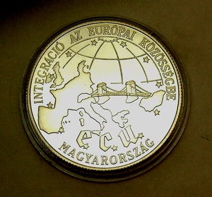 Ungarn 500 Forint 1993 Silber PP 1oz 31,37g Ø39mm Budapest Széchenyi-Kettenbrück - Bild 1 von 2