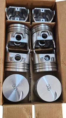 Ertel Engine Piston Set .020 Fit 66-78 Chevy Chevrolet Truck 366 V8 6.0 NOS USA - Image 1 of 4