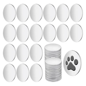 100 PCS Stainless Steel Disc Circular Plate Disc Blank Metal Strike Flat5362 - Imagen 1 de 6