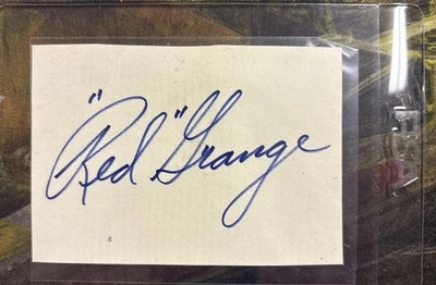 Vintage Red "Red" Grange Autograph 3 By 4. PSA Authentication - Image 1 of 2